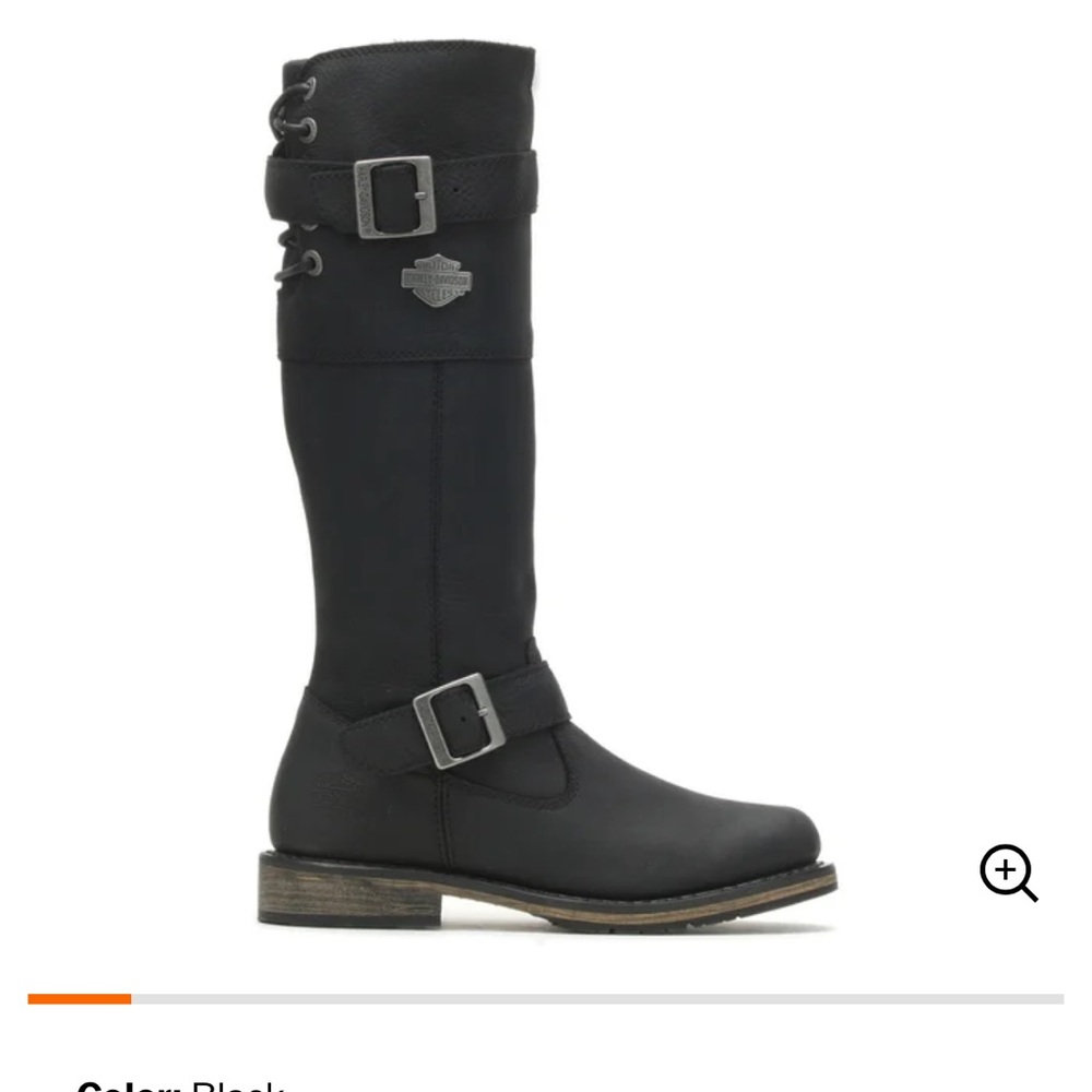 Harley-Davidson Black Leather Boots - Picture 5 of 6